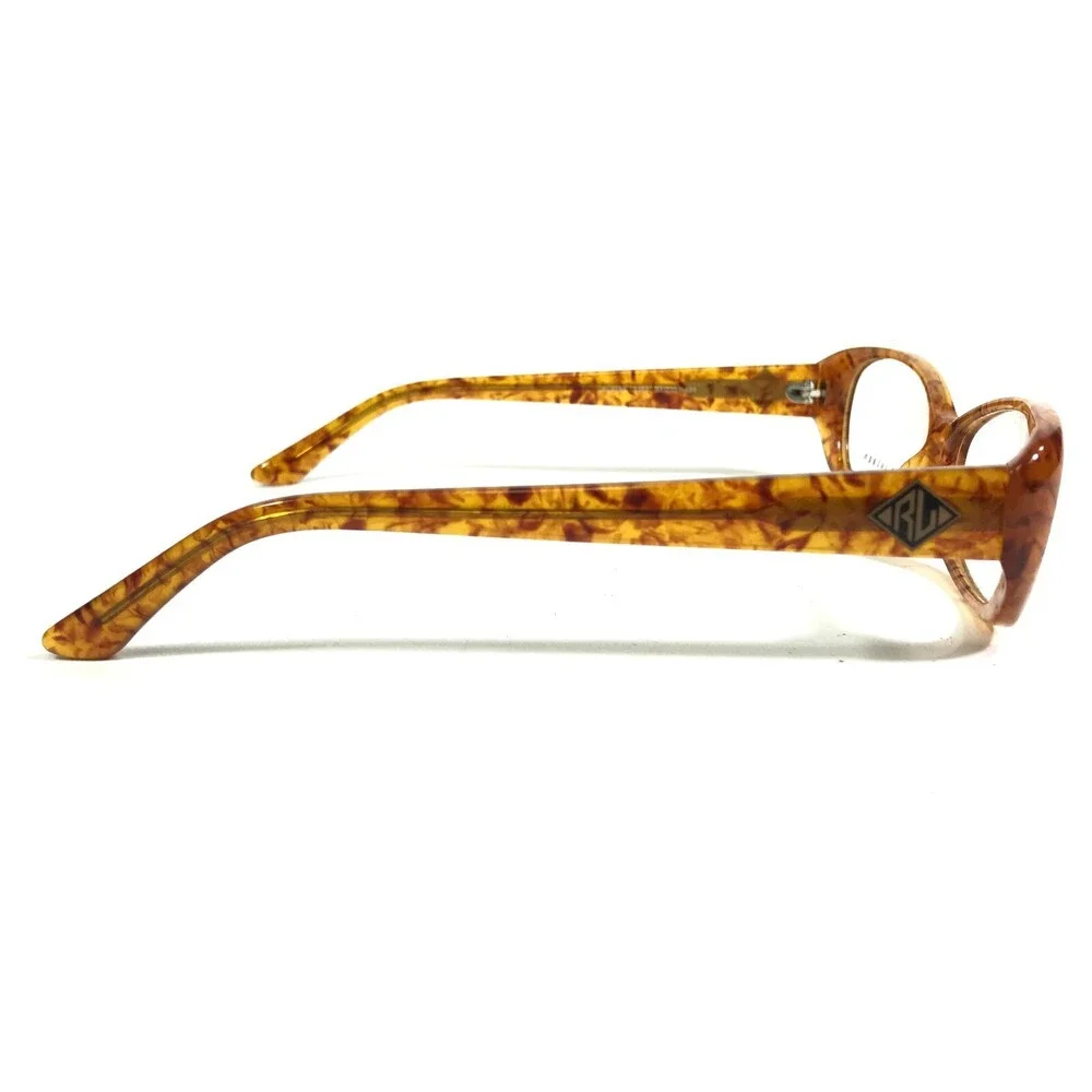 RALPH LAUREN Tortoiseshell Brown Rectangular Women’s Glasses and CASE see pics